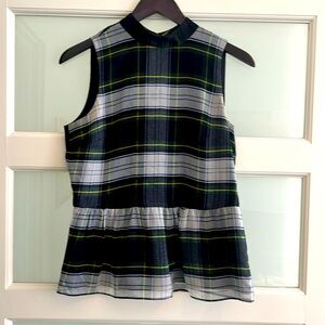 J.Crew Peplum sleeveless top (size XS)